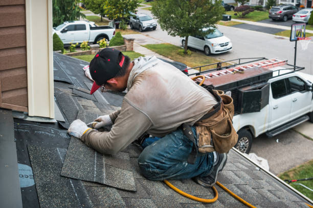 Professional Gutter Repair And Installation technician working in Lutherville Timonium, MD